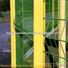 1.8*3m welded powder coated triangular bending wire mesh fence